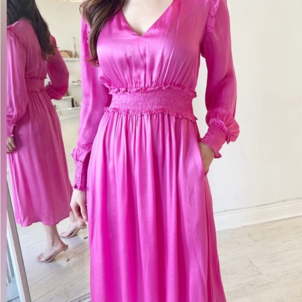 Olivia James The Label midi/maxi dress in stunning Ruby red. NWT.